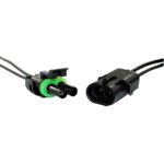 14 AWG Weather Pack Assembly M/FM Double Cavity, 1 Set.