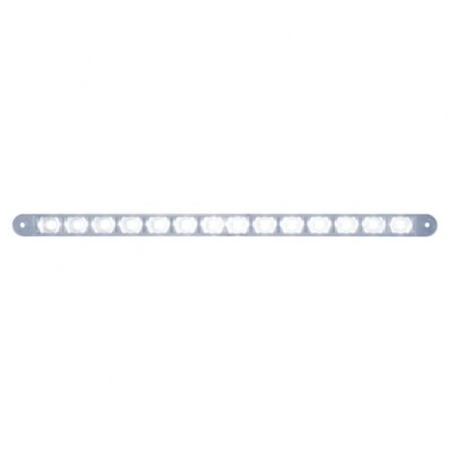 14 LED 12" Auxiliary Strip Light - White LED/Clear Lens (Bulk)