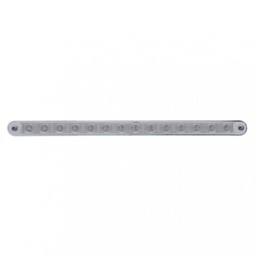 14 LED 12" Light Bar With Bezel (Stop, Turn & Tail) - Red LED/Clear Lens