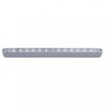 14 LED 12" Turn Signal Light Bar With Bezel - Amber LED/Clear Lens - Image 2