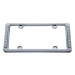14 LED Chrome License Plate Frame - White LED/Clear Lens - Image 2