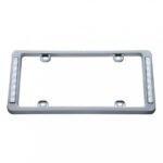 14 LED Chrome License Plate Frame - White LED/Clear Lens