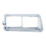 14 LED Headlight Bezel For 1989-2009 Freightliner FLD - Passenger - Amber LED/Chrome Lens