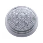 15 LED 3" Dual Function Reflector Single Face Light Only - Amber LED/Clear Lens (Bulk)