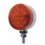 15 LED 3" Dual Function Reflector Single Face Light - Red LED/Red Lens