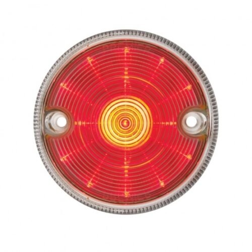 15 LED 3" Series 2 Light For Double Face Light Housing - Red LED/Clear Lens (Bulk)