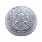 15 LED 3" Single Function Reflector Single Face Light Only - Amber LED/Clear Lens (Bulk)