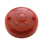 15 LED 3" Single Function Reflector Single Face Light Only - Red LED/Red Lens (Bulk)