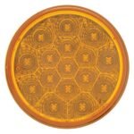 16 LED 4" Reflector Turn Signal Light - Amber LED/Amber Lens - Image 2