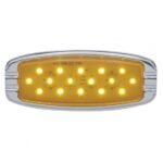 16 LED Retro Light (Clearance/Marker) - Flush Mount - Amber LED/Amber Lens