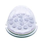 17 LED Dual Function Reflector Cab Light - Amber LED/Clear Lens - Image 2