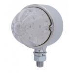 17 LED Dual Function Watermelon Single Face Light - Amber LED/Clear Lens