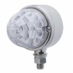 17 LED Reflector Single Face Light - Amber LED/Clear Lens