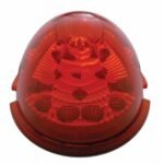 17 LED Reflector Watermelon Flush Mount Kit With Low Profile Bezel - Red LED/Red Lens - Image 2