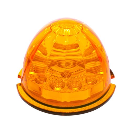17 LED Reflector Watermelon Maze Cab Light - Amber LED/Amber Lens