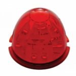 17 LED Watermelon Flush Mount Kit With Low Profile Bezel - Red LED/Red Lens - Image 2