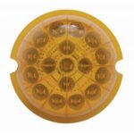 17 LED Watermelon Reflector Cab Light - Amber LED/Amber Lens - Image 3