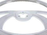 18" Chrome Aluminum "Scorpion" Style Steering Wheel With Wood Rim - Image 2