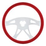 18" Color Boss Steering Wheel - Indigo Red