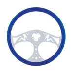 18" Color Lady Steering Wheel - Electric Blue