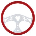 18" Color Lady Steering Wheel - Indigo Red