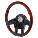 18" YourGrip Wood Steering Wheel For 2012-2021 Peterbilt 579 & 2013-2021 Kenworth T680 - Image 2