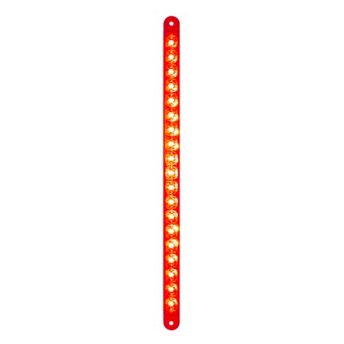 19 LED 12" Reflector Light Bar (Stop, Turn & Tail) - Red LED/Red Lens (Bulk)