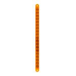 19 LED 12" Reflector Turn Signal Light Bar - Amber LED/Amber Lens (Bulk) - Image 2