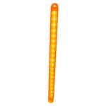 19 LED 12" Reflector Turn Signal Light Bar - Amber LED/Amber Lens (Bulk) - Image 3