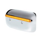 19 LED Rear Headlight Housing Cover For 2008-2023 Peterbilt 389 (Passenger)-Amber LED/Lens - Image 3