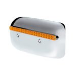 19 LED Rear Headlight Housing Cover For 2008-2023 Peterbilt 389 (Passenger)-Amber LED/Lens - Image 4