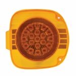 22 LED Turn Signal Light With Reflector For 1996-2010 Freightliner Century - Amber LED/Amber Lens - Image 2