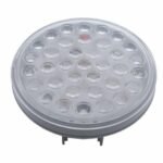 3-3/4" Bolt Pattern SS Spring Loaded Bar With 6X 36 LED 4" Lights & Visors -Red LED/Clear Lens (Pair) - Image 2