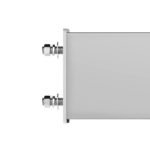 3-3/4" Bolt Pattern SS Spring Loaded Bar With 6X 4" 13 LED Abyss Lights & Visors - Red LED/Clear Lens (Pair) - Image 3