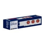 3-3/4" Bolt Pattern SS Spring Loaded Bar With 6X 4" 13 LED Abyss Lights & Visors - Red LED/Clear Lens (Pair) - Image 4