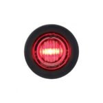 3 LED 3/4" Mini Light (Clearance/Marker) - Red LED/Clear Lens