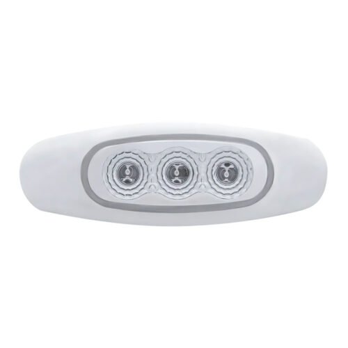 3 LED Reflector Light (Clearance/Marker) - Red LED/Clear Lens (Bulk)