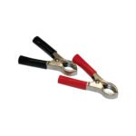 30 Amp Clamps w/ Vinyl Handles, 1Red/1Black 1 Set.