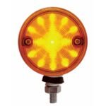 30 LED 3" Dual Function Double Face Light - Amber & Red LED/Amber & Red Lens - Image 2