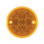 30 LED 3" Dual Function Reflector Double Face Light Kit - Amber & Red LED/Amber & Red Lens - Image 5