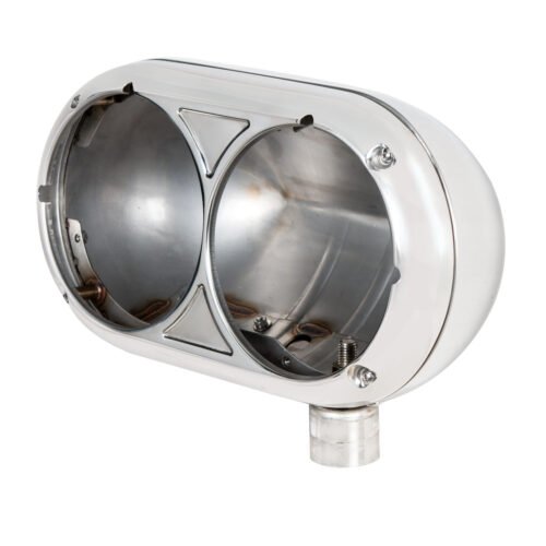 304 Stainless Dual Headlight Housing For Peterbilt 359