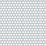 304 Stainless Grille Mesh For Peterbilt 379 With Extended Hood - Alternating Round Holes - Image 2