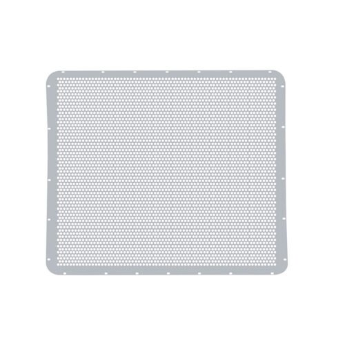 304 Stainless Grille Mesh For Peterbilt 379 With Extended Hood - Alternating Round Holes