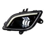 34 LED Black Fog Light With LED Light Bar For 2018-2024 Freightliner Cascadia - Driver