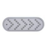 35 LED 6" Reflector Oval Sequential Turn Signal Light - Amber LED/Clear Lens (Bulk)