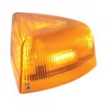37 LED Turn Signal Light With Chrome Base For 1987-2007 Peterbilt 379/378/357- Amber LED/Amber Lens - Image 2