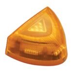 37 LED Turn Signal Light With Chrome Base For 1987-2007 Peterbilt 379/378/357- Amber LED/Amber Lens - Image 3