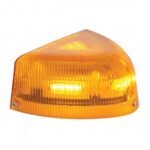 37 LED Turn Signal Light With Chrome Base For 1987-2007 Peterbilt 379/378/357- Amber LED/Amber Lens - Image 4