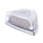37 LED Turn Signal Light With Chrome Base For 1987-2007 Peterbilt 379/378/357- Amber LED/Clear Lens - Image 2