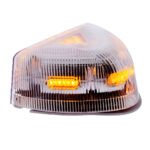 37 LED Turn Signal Light With Chrome Base For 1987-2007 Peterbilt 379/378/357- Amber LED/Clear Lens - Image 5